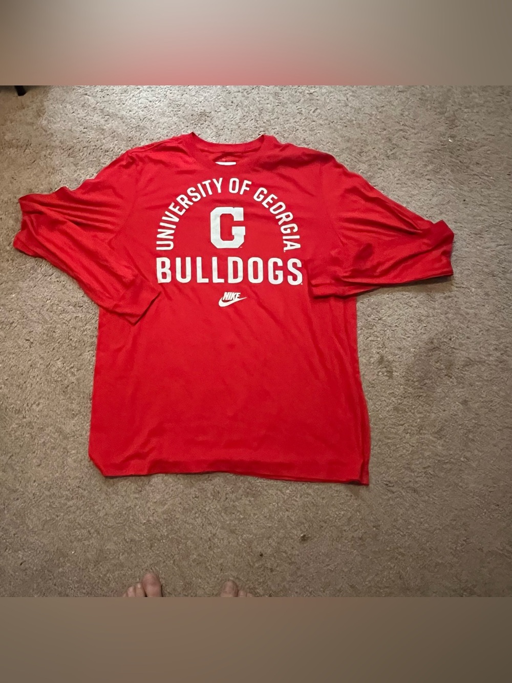 NWT! Nike UGA Georgia Bulldogs throwback long sleeve shirt